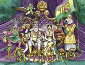 Mardi Gras note cards